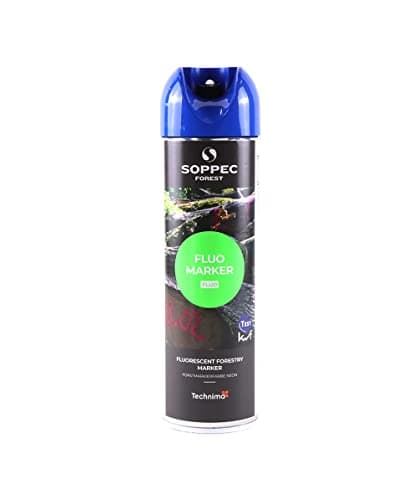 Image of Soppec Blue Fluorescent Forestry Marking Spray Paint Tree Wood Neon 500ml