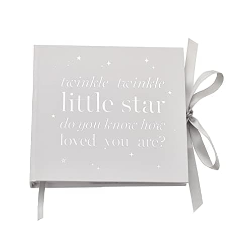 Image of Baby Photo Album by Bambino Stars 4' x 6' - White/Twinkle Twinkle