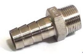 Image of STAINLESS STEEL HOSE TAIL HOSETAIL ADAPTERS 3/8" BSP