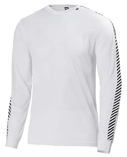 Image of Helly Hansen Mens Lifa Stripe HH Crew Base Layer Top, XL, White