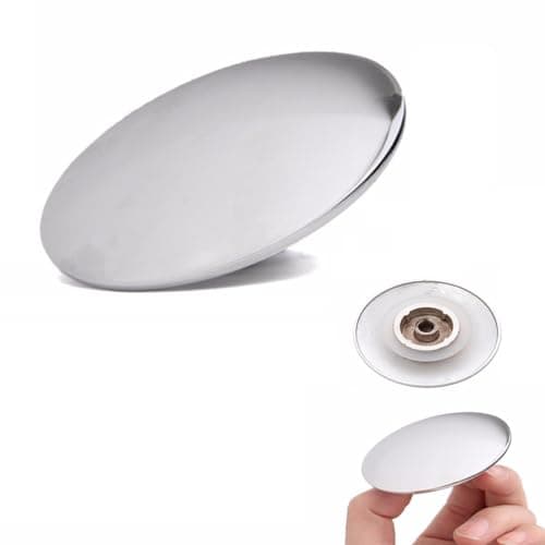 Image of LIAMGUS Chrome Bathroom Push Button Replacement Parts - Basin Waste Easy Pop Up Sink With Click Clack Plug 66mm