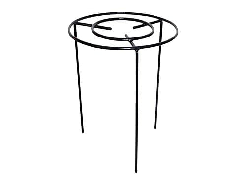 Image of Grow Through Plant Support – Pack of 3 – Available in 4 sizes – Ideal for Agapanthus, Dahlia, Rudbeckia, Peonies, Lupin, etc - Strong Metal Garden Supports with 3 fixed legs for extra stability (Small - 30cm high x 24cm diameter)