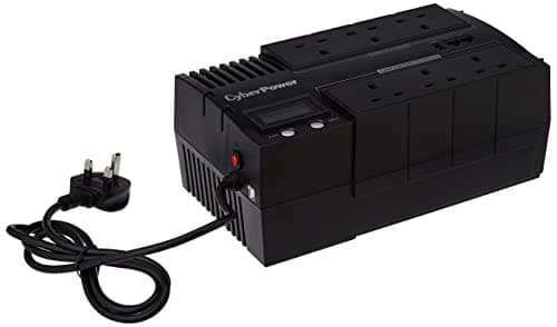 Image of Cyberpower BR1000ELCD-UK BRICs Series, 1000VA/600W, 6 UK Outlets (3 Surge only, 3 UPS and Surge), 1 USB Charging Port, AVR, Brick Format