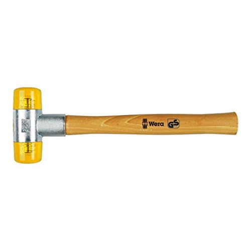 Image of Wera 05000035001 7 x 380 mm "100" Soft-Faced Hammer with Cellidor Head Sections - Silver