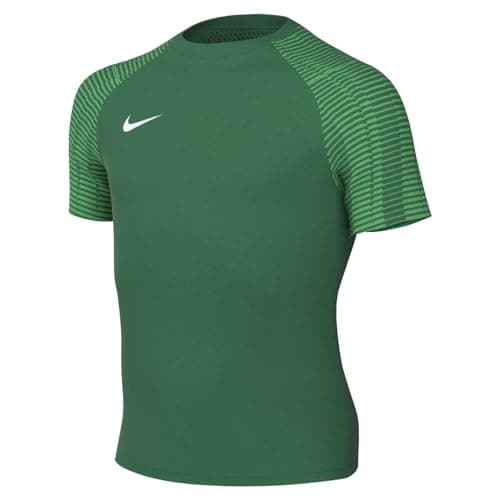 Image of NIKE Unisex Y Nk Df Academy Jsy T-Shirt, Pine Green/Hyper Verde/White, L UK