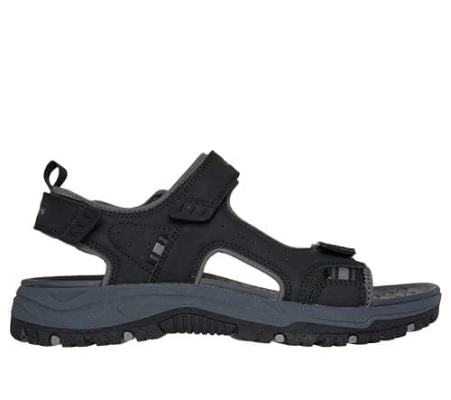 Image of Skechers Men's PREWITT RIGDON Sandal, Black, 8