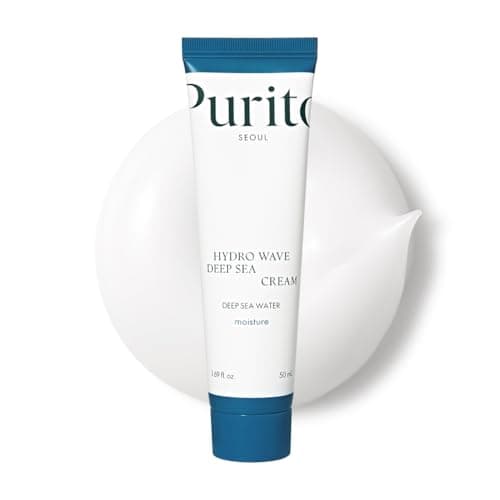 Image of PURITO Deep Sea Cream, Hydration, Lightweight, for All Skin Types, Daily Face Moisturizer, Vegan & Cruelty-Free, Korean Skin Care, 50ml 1.69fl.oz