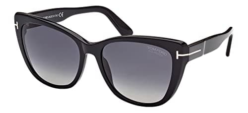Image of Tom Ford NORA FT 0937 Shiny Black/Grey 57/17/140 women Sunglasses