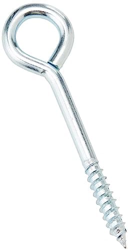 Image of Merriway BH04760 (50 Pcs) Screw-In Vine Eye, 75mm (3 inch) Zinc Plated Steel - Pack of 50 Pieces