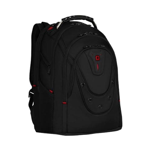 Image of Wenger Ibex Deluxe Laptop Backpack, Fits 14″ to 16″ Laptop, up to 10″ Tablet, 26 l, Unisex, Ideal for Business Uni School Travel, Black