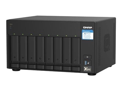 Image of QNAP TS-832PX-4G 8 Bay Desktop NAS Enclosure - 4GB RAM, AnnapurnaLabs 4-core, 1.7GHz processor - with 10GbE SFP+ and 2.5GbE, W125905470