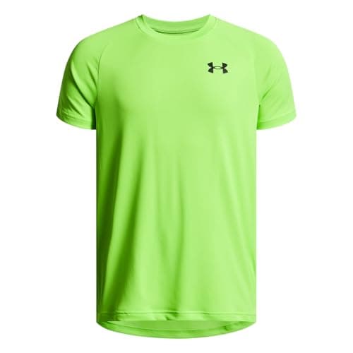 Image of Under Armour Boys UA Tech 2.0 Short Sleeve Performance T-Shirt Hyper Green 7-8 Years