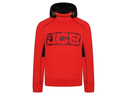 Image of JCB Horton Hoodie Mens Hooded Sweatshirt (Large, Red)