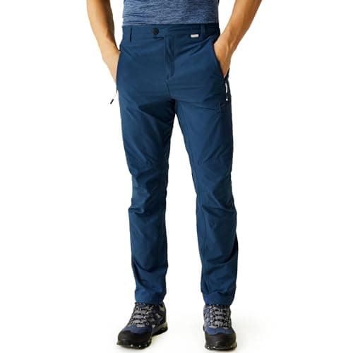 Image of Regatta Mens Highton Stretch Waterproof Overtrousers (Regular) Blue