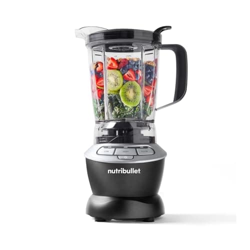 Image of nutribullet Hot and Cold Blender - Full Size 1.6L Jug Blender - Includes Powerful 1000W Base, Pitcher Lip & Vented Lid Cap, Pusher & 1.6L Blender Pitcher - Blends Frozen Fruit, Ice, Nuts & Vegetables
