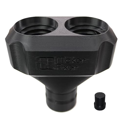 Image of Dual 32mm/38mm Universal Hose Connector Tool Y Splitter Compatible with DeWalt AirLock DWV9000
