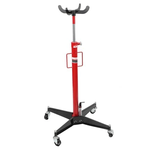Image of Lfhelper Transmission Jack 1100 lbs / 500 kg Capacity, Hydraulic Gearbox Jack, 110-190 cm Adjustable Height Vertical Telescopic Transmission Car Jack for Automotive Garage and Workshop Lifting