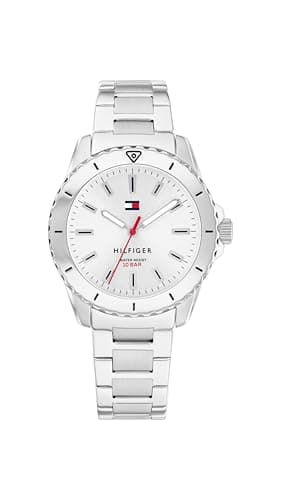 Image of Tommy Hilfiger Three Hand Quartz Movement Watch for Youth with Silver Stainless Steel Bracelet - 1720051