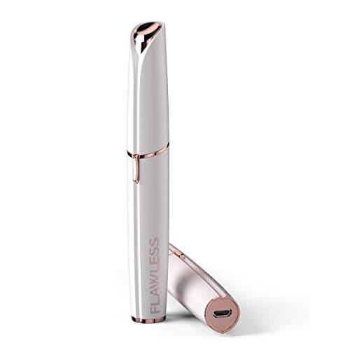 Image of Finishing Touch Flawless Brows Eyebrow Razor Electric Facial Hair Remover Pain Free and Rechargeable White