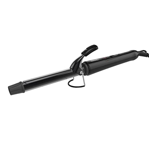 Image of WAHL Curling Tong, Hair Styling Tool, Curling Wand, Ceramic Curlers for Shiny Curls, Corded Hair Curling Wand, Swivel Cord, Quick Heat, Cool Touch Tip, Barrel Clamp, Black, 19 mm