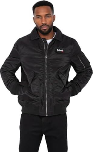 Image of Schott NYC Unisex CWU Original Eco Schott Jacket, Black, M