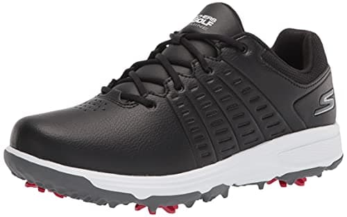 Image of Skechers Women's Go Jasmine Spiked Waterproof Golf Shoe, Black, 7