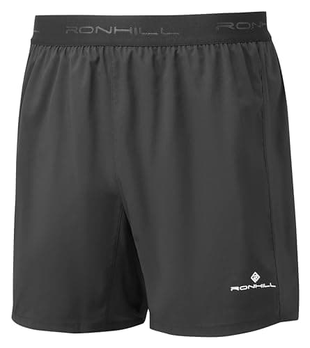 Image of Ronhill Running, Men's Tech 5" Short, All Black with Reflect, L