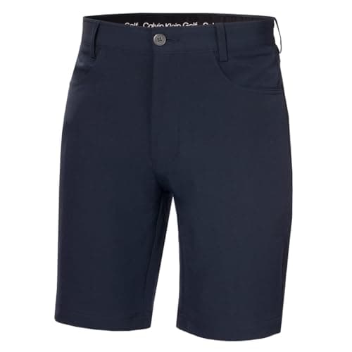Image of Calvin Klein Mens CK Impact 4-Way Stretch Shorts - Navy - 34" Waist