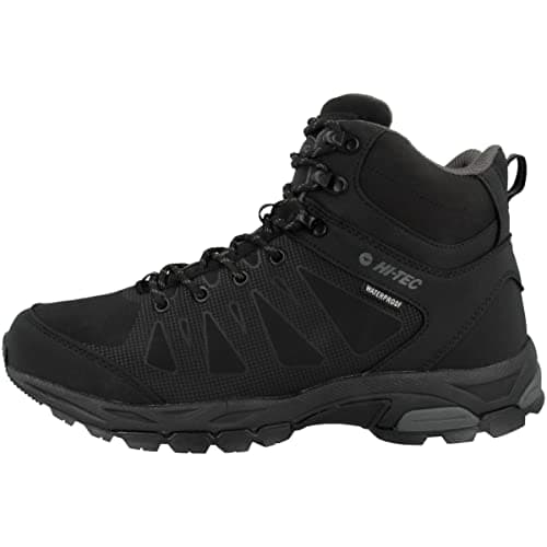 Image of Hi-Tec Men's Raven MID WP, Black/Charcoal, 8 UK
