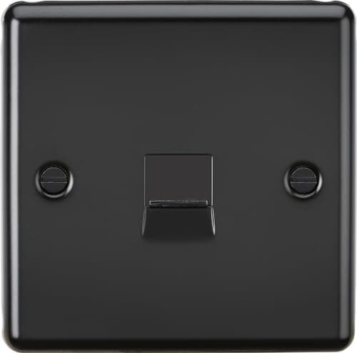 Image of Knightsbridge Telephone Master Outlet - Matt Black