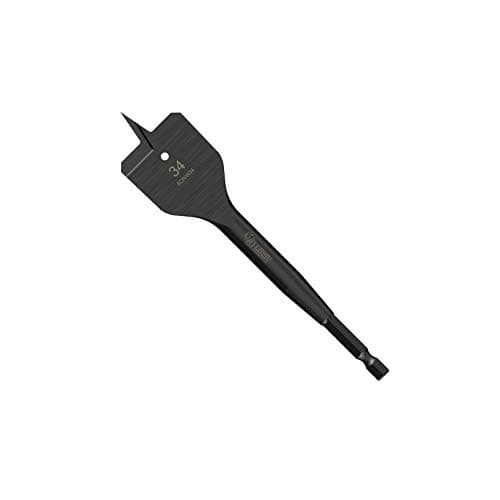 Image of 1 x SabreCut SCRIW34_1 34mm x 152mm Impact Rated Flat Wood Spade Bit for Softwood Hardwood Chipboard