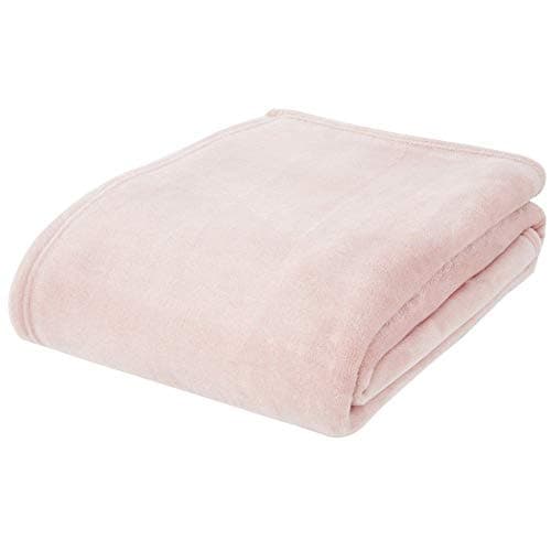 Image of Catherine Lansfield Extra Large Raschel Velvet Touch 200x240cm Blanket Throw Blush Pink