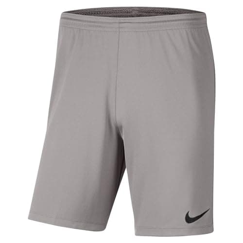 Image of NIKE Unisex Kids Y Nk Dry Park Iii Nb K Shorts, Pewter Grey/Black, 10 Years UK