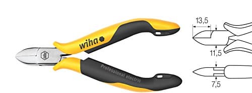 Image of Wiha Professional ESD Diagonal Cut Pliers 115 mm Head 4 1/2" (26832)