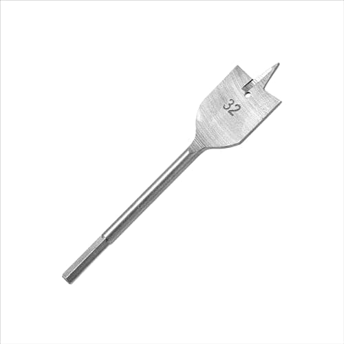 Image of TENX 32mm Flat Drill Bit CR-V Steel | Heavy Duty Wood Hole Cutter | High-Speed Spade Boring Tool for Electric and Cordless Drills | Smooth Precision Cutting | Durable Long Life Woodworking Bit