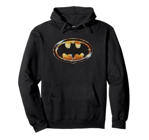 Image of Batman (1989) Batman Shiny Logo Pullover Hoodie