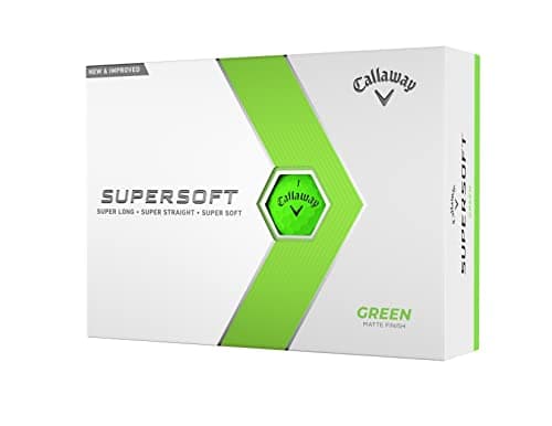Image of Callaway Golf Supersoft Golf Ball 2023 Green Hybrid, One Dozen