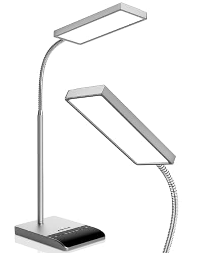 Image of LEPOWER LED Desk Lamp, 800LM for Home Office, 12W Reading, Eye-Caring Desk Light, Touch Table Lamp, Gooseneck Lamp, 50 Lighting Modes, Bright Desk Lamps for Bedroom Study Room