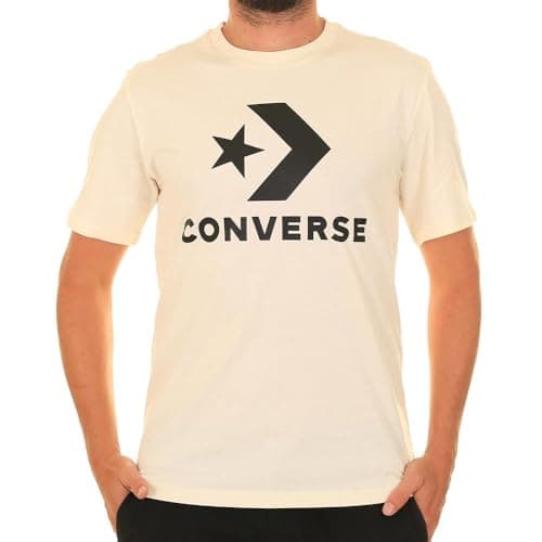 Image of Converse Center Front Large Logo Star Chevron Short Sleeve T-Shirt - White
