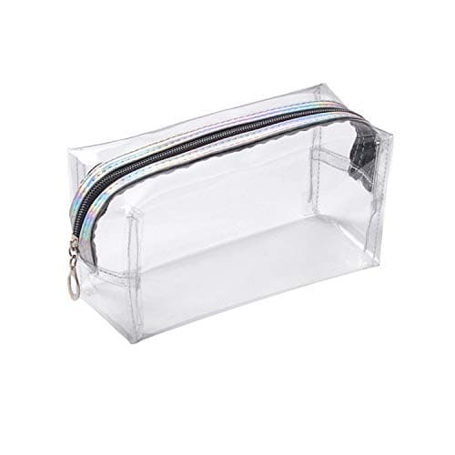 Image of Clear Pencil Case, Large Transparent Plastic Pen Pencil Bag Makeup Pouch Travel Cosmetic Bag,School Supplies for Teenage Boys Girls Women (Clear)