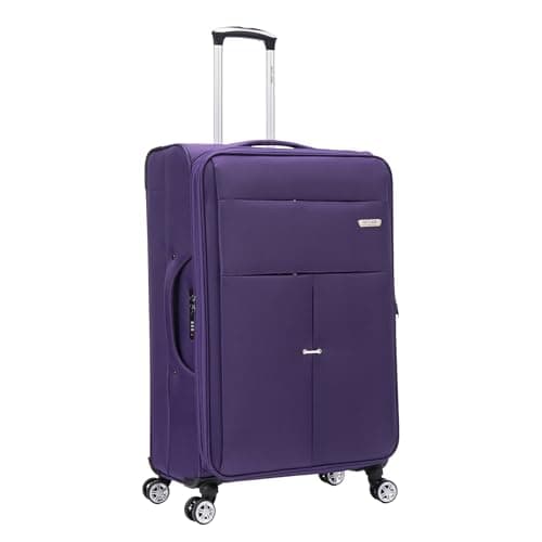 Image of Large Suitcase 29" Super Lightweight Luggage 20% Expandable 4 Wheels Spinner Soft Shell Check in Luggage for 23kg