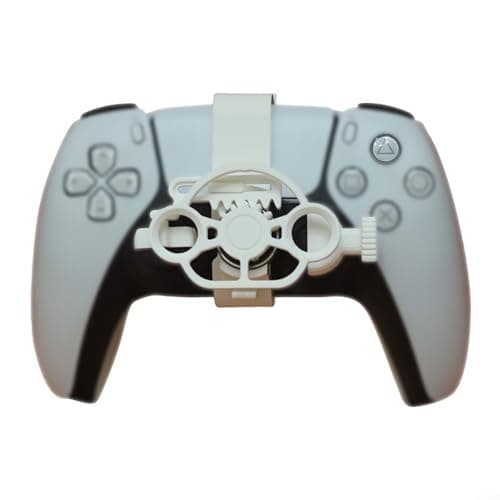 Image of ZiStarlilife 3D for MINI Racing Steering Wheel, Compact for PLA Game Controller Simulation Handle Compatible With for PS5 For Racing Game Enthusiasts(white)