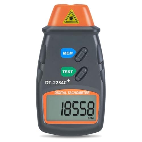 Image of AGPtek® Professional Digital Tachometer, Non Contact Digital Laser Photo Tachometer RPM Tach