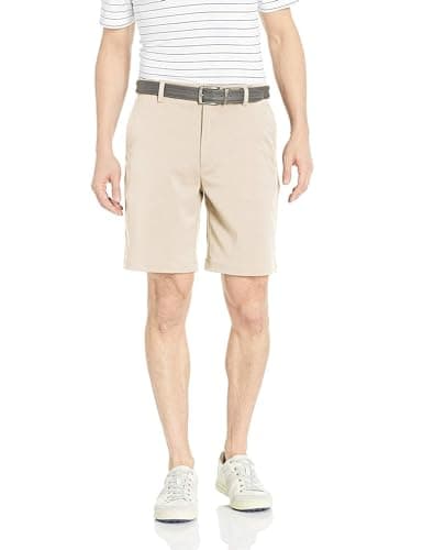 Image of Amazon Essentials Men's Classic-Fit Stretch Golf Shorts (Available in Big & Tall), Stone, 34W