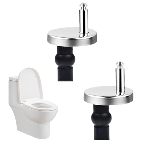 Image of 2 Pack Toilet Seat Hinges Fixings – Quick Release Toilet Seat Fittings for Universal Fit | Strong, Rustproof & Easy to Install | Sturdy Replacement Hinges for Bathroom Repairs & Upgrades