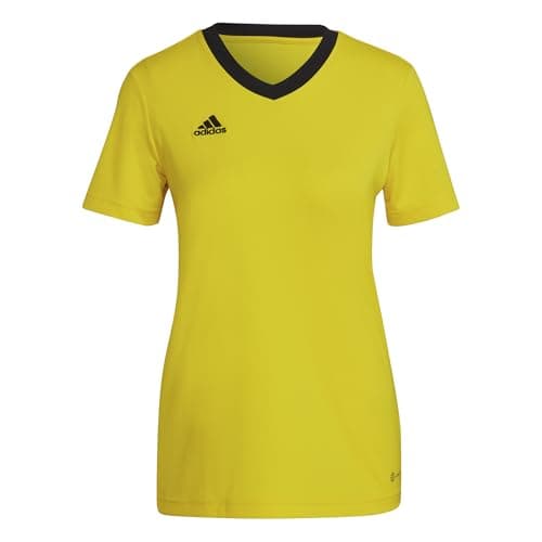 Image of adidas Women's Entrada 22 Jersey, Team Yellow/Black, S