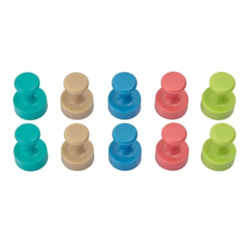 Image of Maul Magnet 6168499 (Diameter x H) 12 mm x 16 mm Cone Rose, Atlantic Blue, Turquoise, Lime, Sahara Pack of 10