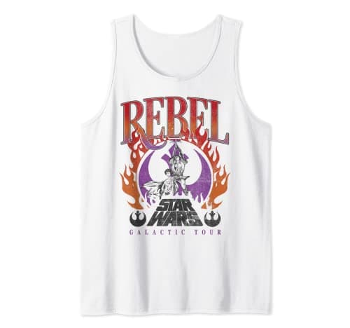 Image of Star Wars Rebel Galactic Tour Poster Tank Top