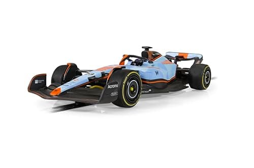 Image of Scalextric Cars - C4559 Williams FW45 - Alex Albon - Gulf Edition - Toy Slot Car for use Race Tracks or Set - Small Kids Gift Ideas for Boy/Girl, Accessories, Blue