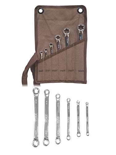 Image of VORX TORX Spanner Set 6 PIECE SPANNERS Double END E6 to E24 Drop Forged Chrome Vanadium Supplied in Heavy Canvas Storage Wallet, 1% of Sale Value is Donated to Children's Hospital Sheffield